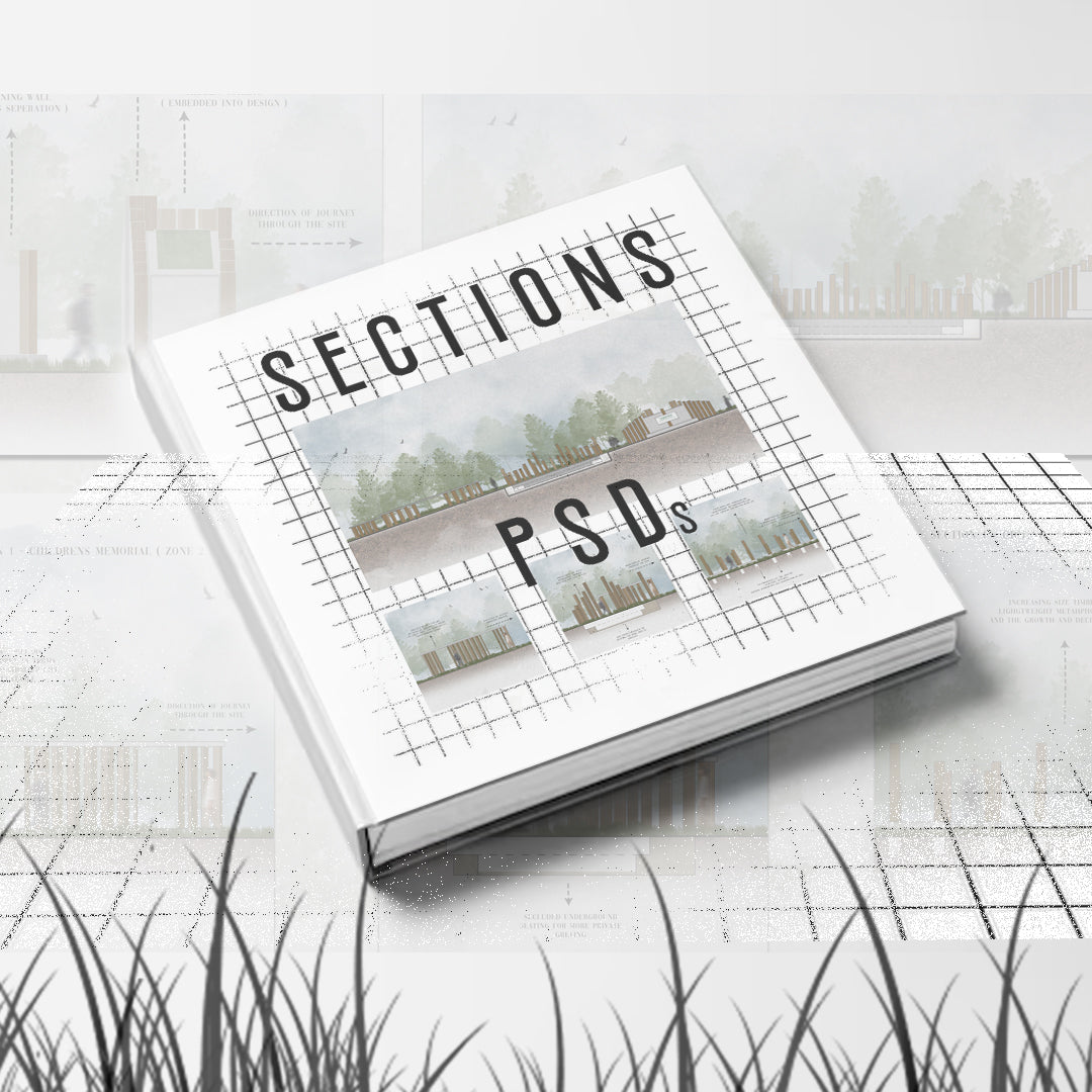 Water Colour Architectural Elevation PSDs